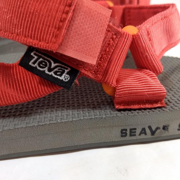 Teva Seavees Sandals Men Size14 Style #1004237 Red Water Shoes - Picture 3 of 11